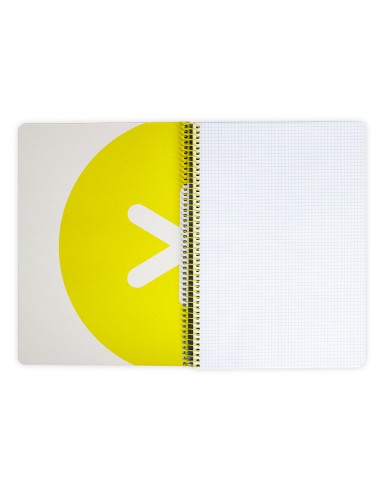 Cuaderno espiral a4 antartik tapa dura 80h 90gr cuadro 4mm con margen color azul