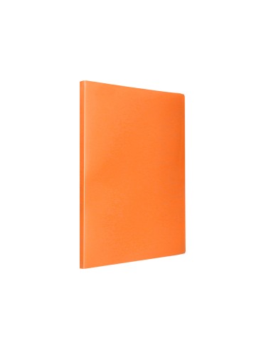 Carpeta liderpapel escaparate 80 fundas polipropileno din a4 naranja fluor opaco