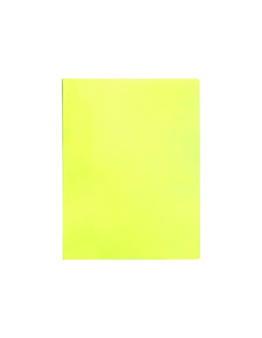 Carpeta liderpapel escaparate 60 fundas polipropileno din a4 amarillo fluor opaco