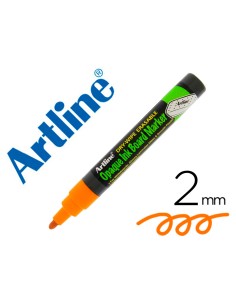 Rotulador artline pizarra epd 4 color naranja fluorescente opaque ink board punta redonda 2 mm
