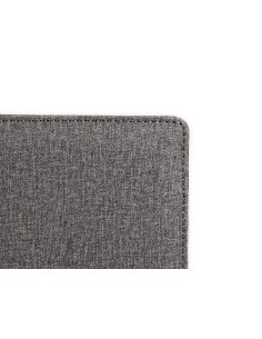 Carpeta portafolios q connect a4 con calculadora bloc 20 hojas y departamentos interiores color gris 250x315