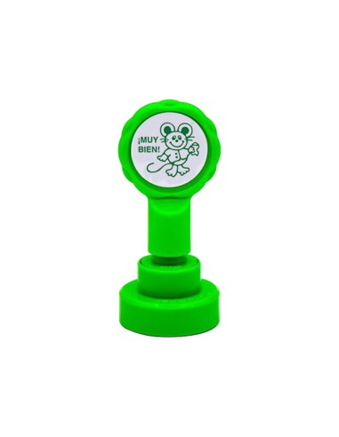 Sello artline emoticono muy bien color verde 22 mm diametro