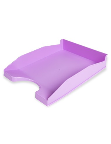 Bandeja sobremesa plastico q connect lavanda opaco 240x70x340 mm