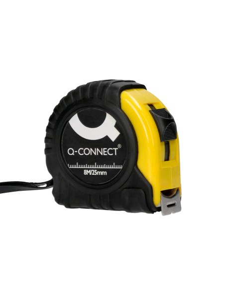 Flexometro q connect con freno material antichoque 25 mm de ancho longitud 8 mt
