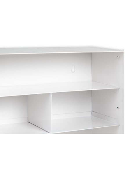 Botiquin q connect metalico 4 compartimentos vacio primeros auxilios 330x360x120 mm