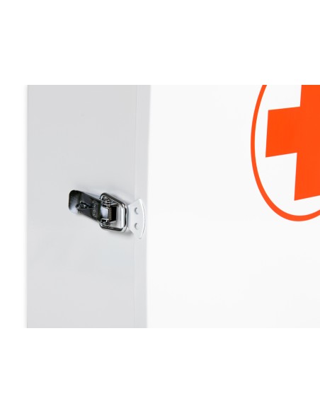 Botiquin q connect metalico 4 compartimentos vacio primeros auxilios 330x360x120 mm