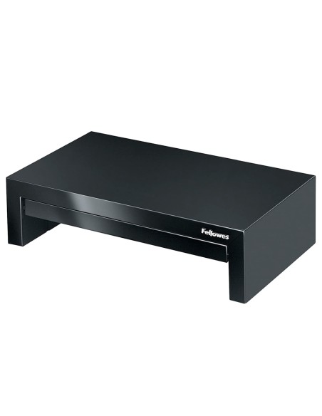 Soporte fellowes para monitor designer suites ajustable 3 alturas con bandeja negro 406x111x244 mm hasta 18 kg