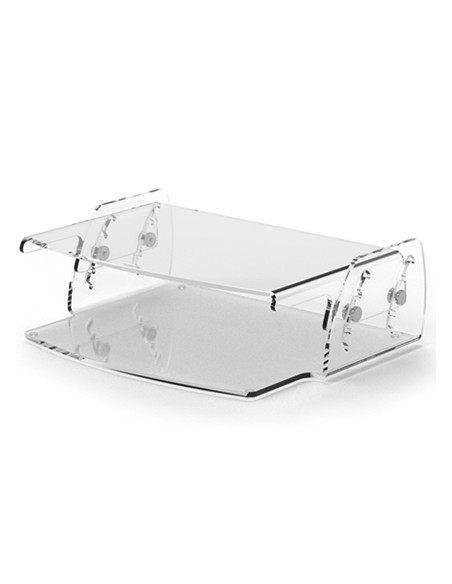 Soporte fellowes para monitor clarity ajustable 5 posiciones transparente 70x256x320 mm hasta 15 kg