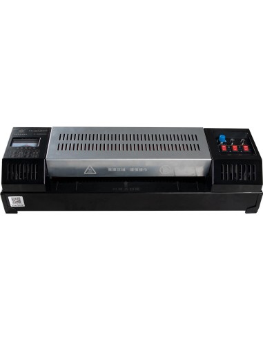 Plastificadora q connect kf16918 profesional rugerizada caliente din a3 cuatro rodillos hasta 200 mc