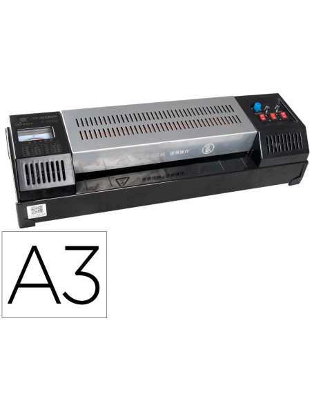 Plastificadora q connect kf16918 profesional rugerizada caliente din a3 cuatro rodillos hasta 200 mc Plastificadora q connect kf16918 profesional rugerizada caliente din a3 cuatro rodillos hasta 200 mc