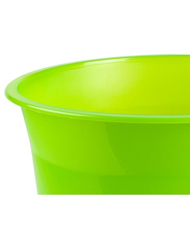 Papelera plastico q connect verde translucido 13 litros 275x285 mm
