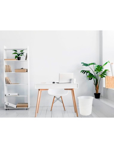Papelera plastico q connect transparente 13 litros 275x285 mm