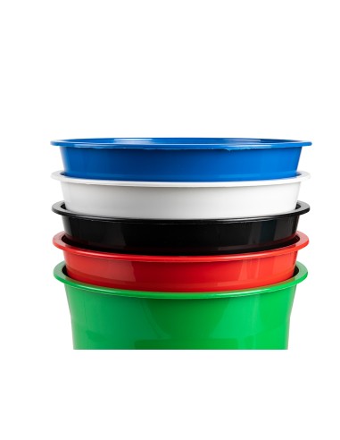 Papelera plastico q connect rojo opaco 13 litros 275x285 mm