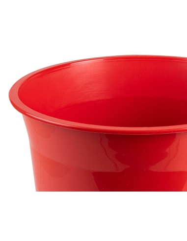 Papelera plastico q connect rojo opaco 13 litros 275x285 mm