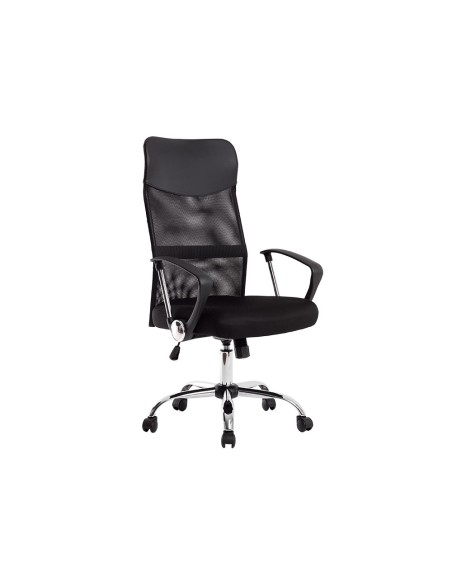 Silla de direccion q connect base metal respaldo alto regulable en altura 1110100mm alto piel y malla Silla de direccion q connect base metal respaldo alto regulable en altura 1110100mm alto piel y malla