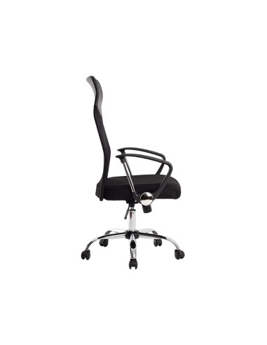Silla de direccion q connect base metal respaldo alto regulable en altura 1110100mm alto piel y malla
