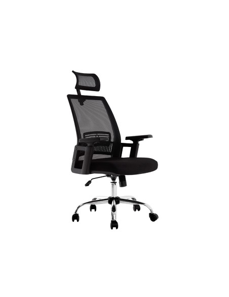 Silla de direccion q connect ergonomica base metal respaldo alto con reposacabeza ajustable Silla de direccion q connect ergonomica base metal respaldo alto con reposacabeza ajustable