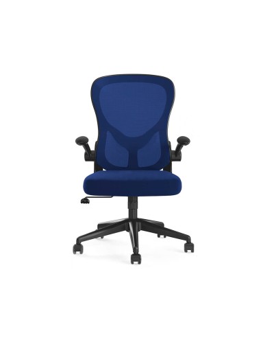 Silla giratoria q connect base metal regulable en altura 91075mm alto 610mm ancho 550mm profundidad azul