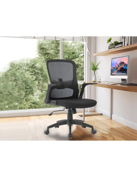 Silla giratoria q connect base metal regulable en altura 91075mm alto 610mm ancho 550mm profundidad negro Silla giratoria q connect base metal regulable en altura 91075mm alto 610mm ancho 550mm profundidad negro