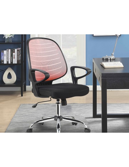Silla giratoria q connect base metal regulable en altura 92080mm alto 600mm ancho 580mm profundidad rojo Silla giratoria q connect base metal regulable en altura 92080mm alto 600mm ancho 580mm profundidad rojo