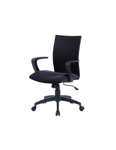 Silla giratoria q connect base nylon regulable en altura 895110mm alto 580mm ancho 550mm profundidad negro