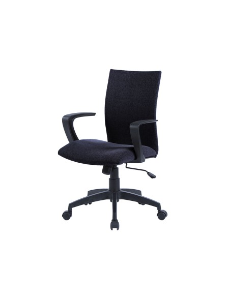 Silla giratoria q connect base nylon regulable en altura 895110mm alto 580mm ancho 550mm profundidad negro Silla giratoria q connect base nylon regulable en altura 895110mm alto 580mm ancho 550mm profundidad negro