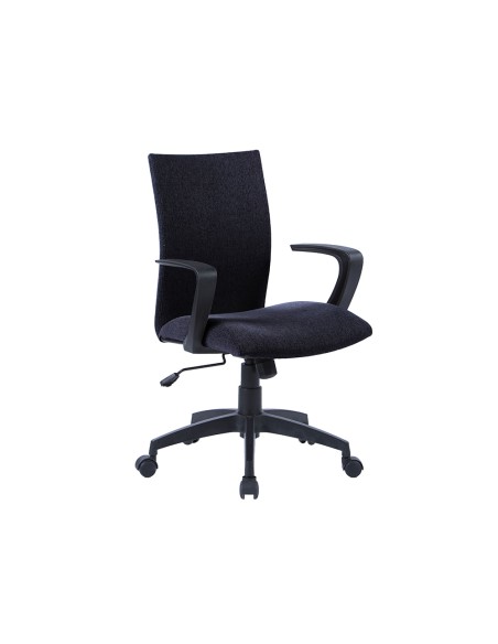 Silla giratoria q connect base nylon regulable en altura 895110mm alto 580mm ancho 550mm profundidad negro Silla giratoria q connect base nylon regulable en altura 895110mm alto 580mm ancho 550mm profundidad negro