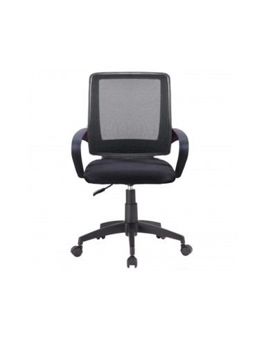 Silla giratoria q connect respaldo medio regulable en altura 900100x560x570 mm color negro