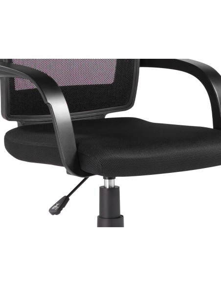 Silla giratoria q connect respaldo medio regulable en altura 900100x560x570 mm color negro Silla giratoria q connect respaldo medio regulable en altura 900100x560x570 mm color negro