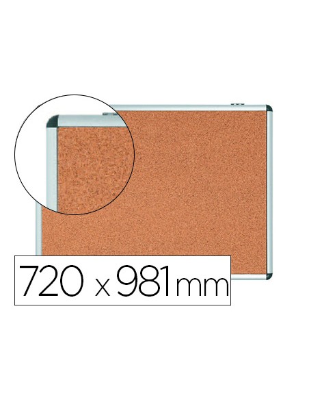 Vitrina de anuncios bi office fondo corcho de interior marco de aluminio 720x981 mm Vitrina de anuncios bi office fondo corcho de interior marco de aluminio 720x981 mm