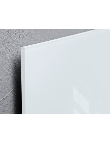 Pizarra blanca q connect cristal magnetica marco aluminio 90x60 cm