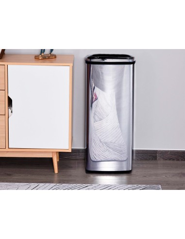 Papelera metalica q connect con sensor automatico capacidad 80 litros 820x270x400 mm