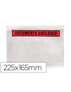 Sobre autoadhesivo q connect portadocumentos multilingue 225x165 mm sin ventana paquete de 1000 unidades