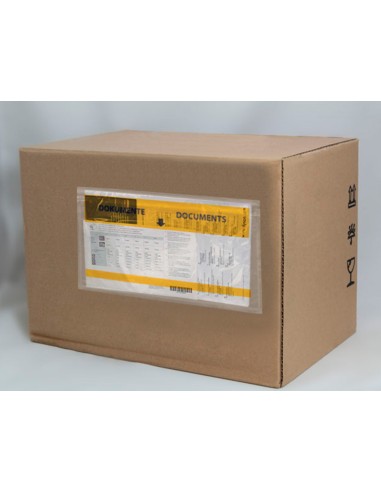 Sobre autoadhesivo q connect portadocumentos multilingue 225x122 mm ventana totalmente transparente paquete de 1000