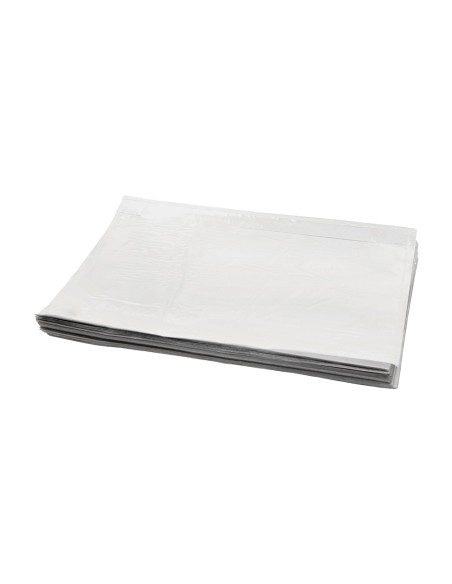 Sobre autoadhesivo q connect portadocumentos 310x230 mm ventana transparente paquete de 100 unidades