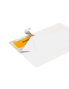 Sobre autoadhesivo q connect portadocumentos multilingue 225x165 mm ventana transparente paquete de 100