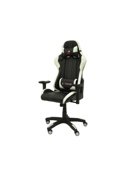 Silla pyc gaming chair giratoria similpiel regulable en altura negra 120080x670x670 mm Silla pyc gaming chair giratoria similpiel regulable en altura negra 120080x670x670 mm