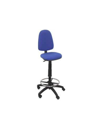 Taburete pyc con respaldo regulable en altura azul 1000230x480x460 mm