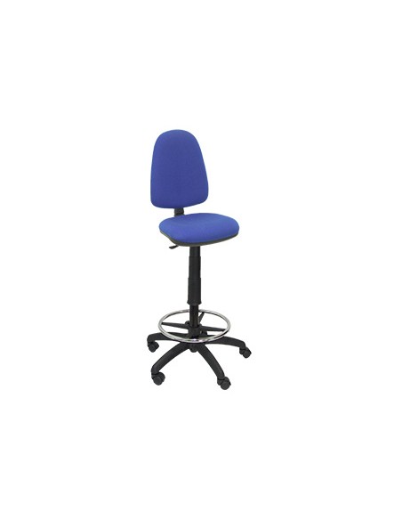 Taburete pyc con respaldo regulable en altura azul 1000230x480x460 mm Taburete pyc con respaldo regulable en altura azul 1000230x480x460 mm