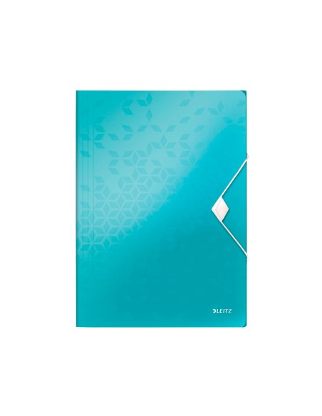 Carpeta leitz wow gomas solapas polipropileno din a4 color turquesa