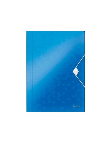 Carpeta leitz wow gomas solapas polipropileno din a4 color azul