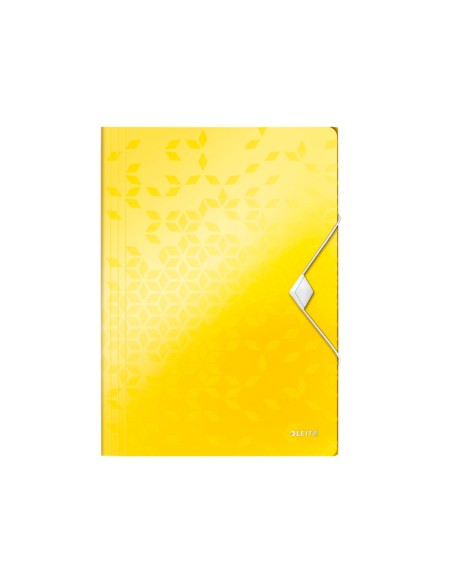 Carpeta leitz wow gomas solapas polipropileno din a4 color amarillo