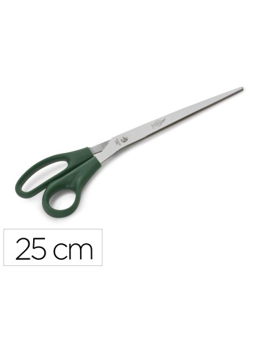 Tijera oficina faibo acero inoxidable 25 cm empunadura ergonomica en blister