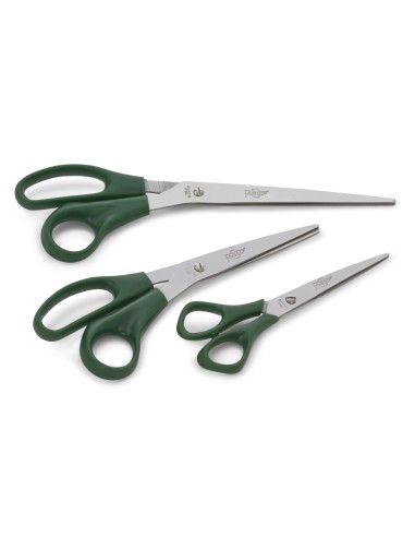 Tijera oficina faibo acero inoxidable 21 cm empunadura ergonomica en blister