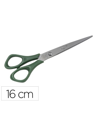 Tijera oficina faibo acero inoxidable 16 cm empunadura ergonomica en blister