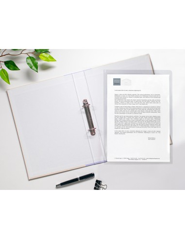 Carpeta dossier unero plastico q connect folio 120 micras transparente