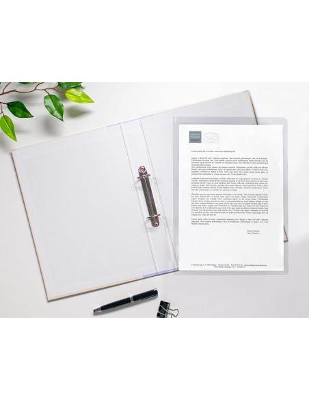 Carpeta dossier unero plastico q connect folio 120 micras transparente