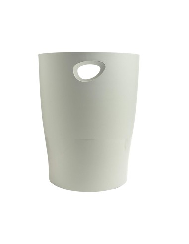 Papelera plastico exacompta ecoblack gris 15 litros