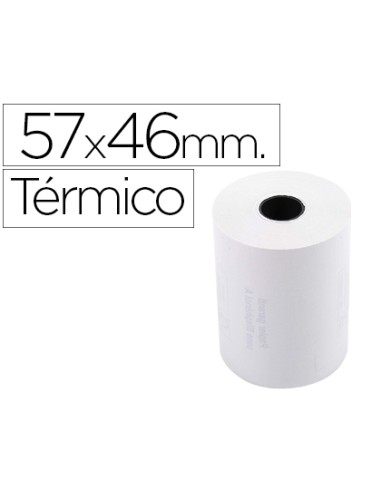 Rollo sumadora exacompta termico 57 mm x 46 mm 55 g m2 sin bisfenol a