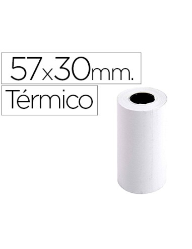 Rollo sumadora exacompta termico 57 mm x 30 mm 55 g m2 sin bisfenol a